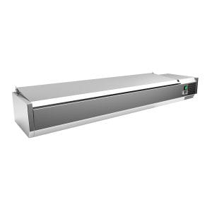 Vitrina 8 tabuleiros GN1/3 com tampa 1800 x395 x270h mm
