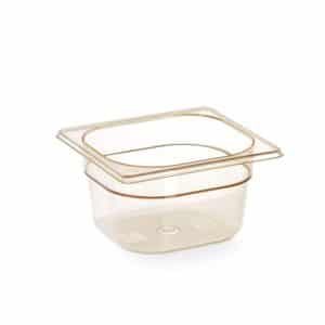 Recipiente GN 1/6, resistente a altas temperaturas, GN 1/6, 1,6L, Transparente, 176x162x(H)100mm