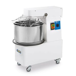 Misturador em espiral com cabeça e taça fixas, 56 kg/h, 16L, 400V/750W, 378x690x(H)730mm