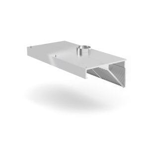 Exaustor de parede, com iluminação LED, 1000x700x(H)450mm