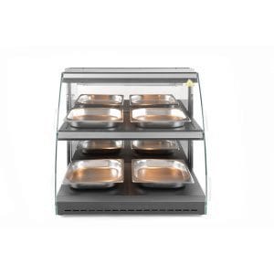 Expositor de bancada aquecido a quartzo, 230V/560W, 650x485x(H)630mm