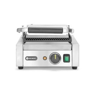 Grelha de contacto - versão simples, fundo e parte superior canelados, 230V/1800W, 310x426x(H)510mm