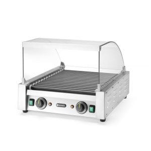 Cobertura de vidro para grelhas de salsichas, 470x325x(H)240mm