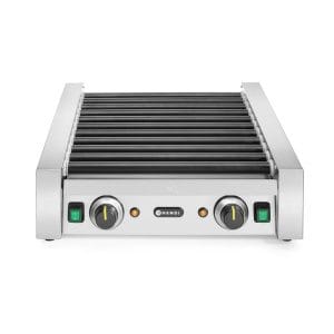 Grelhador de salsichas rotativo - duas zonas, 11 rolos, 230V/1180W, 530x525x(H)180mm