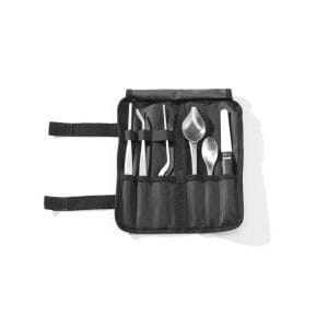 Conjunto de empratamento para Chefs, 6 peças, acetinado, 255x25x(H)100mm