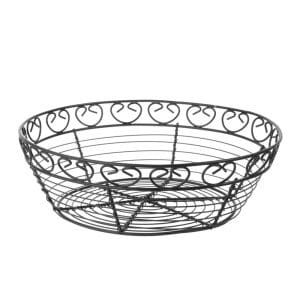 Cesto em arame deco redondo, ø250x(H)80mm