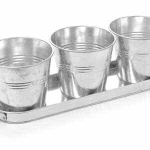 Ecrã – 3 baldes com tabuleiro, 415x130x(H)125mm