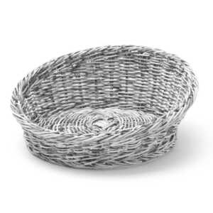 Cesto de padaria angular redondo, Cinzento-claro, ø310x(H)120mm