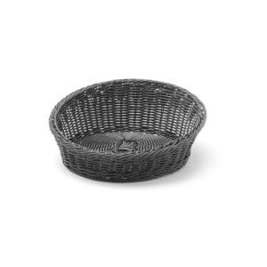 Cesto de padaria angular redondo, Preto, ø310x(H)120mm