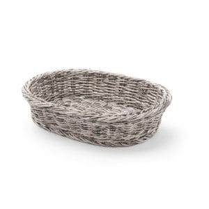 Cesto de pão oval, Cinzento-claro, 320x230x(H)70mm