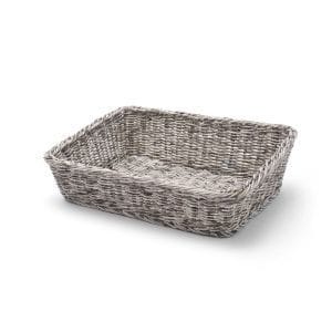 Cesto de padaria angular, Cinzento-claro, 400x300x(H)120mm