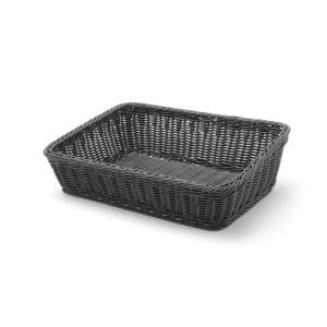 Cesto de padaria angular, Preto, 400x300x(H)120mm
