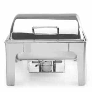 Réchaud GN 2/3 acabamento espelhado, 6L, 395x405x(H)320mm