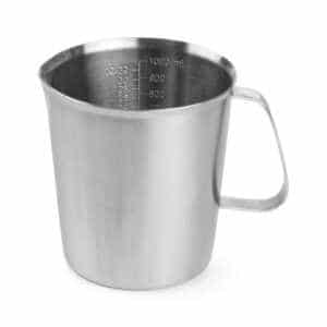 Jarro medidor em aço inoxidável, 1L, ø120x(H)130mm