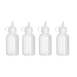 Mini dispensador de molho - conjunto de 4 unidades, 0,05L, Transparente, ø35x(H)100mm