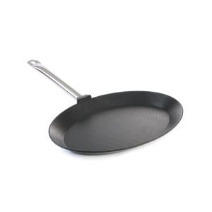 Frigideira para peixe - oval Titanium Profissional, 400x275x(H)35mm