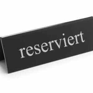 Sinal de mesa reservada, 130x30x(H)38mm