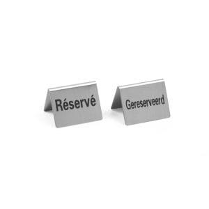 Sinal de mesa reservada - 4 unidades, 4 pcs. , 50x35x(H)40mm