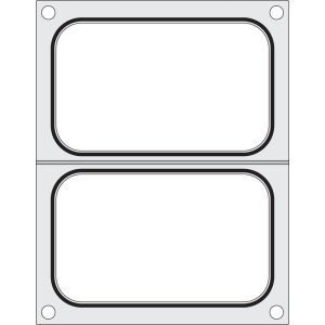 Tabuleiro para seladora térmica matrix, para dois tabuleiros de 178x113 mm