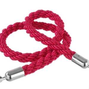 Cordas para barreira, vermelho com gancho polido, Vermelho, (L)1500mm