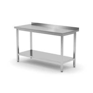 Mesa de trabalho borda e prateleira  - aparafusada