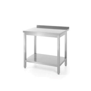 Mesa de trabalho borda e prateleira  - aparafusada