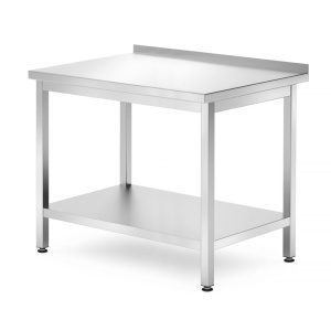Mesa de trabalho de parede com prateleira – aparafusada, profundidade: 700 mm., 1000x700x(H)850mm