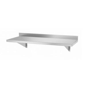 Prateleira de parede com dois suportes de aço, 800x300x(H)250mm