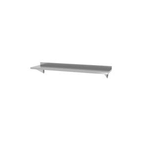 Prateleira de parede com dois suportes de aço, 1200x300x(H)250mm