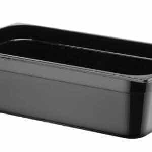 Recipiente Gastronorm 1/1, GN 1/1, 9L, Preto, 530x325x(H)65mm