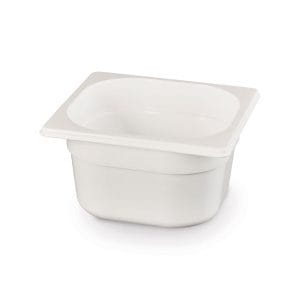 Recipiente Gastronorm 1/6, GN 1/6, 1,6L, Branco, 176x162x(H)100mm