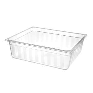 Recipiente Gastronorm 2/1, GN 2/1, 58L, Transparente, 650x530x(H)200mm