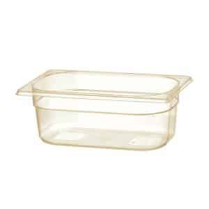 Recipiente GN 1/4, resistente a altas temperaturas, GN 1/4, 2,6L, Transparente, 265x162x(H)100mm