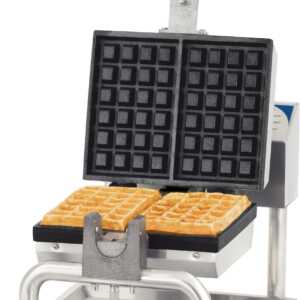 Máquina de waffles simples com abertura a 180°