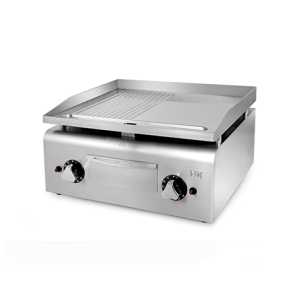 Fry-Top a gás placa ranhurada cromoduro PLC600CRRN