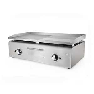 Fry-Top a gás placa ranhurada cromoduro PLC900CRRN