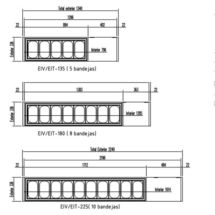 1800 x  – dev.palamenta.com.pt Construção exterior e interior em aço inoxidável.