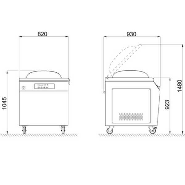 510 mm e 656 mm.