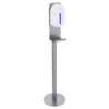 Dispensador automático de gel líquido de parede que funciona com sensor de deteção. Este modelo permite uma dispensa do gel sem contacto com o dispensador.