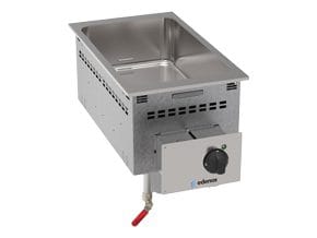 <p> Tanque em aço inoxidável de repuxo profundo com capacidade GN 1/1 de 150 mm de profundidade ou subdivisões.</p>
