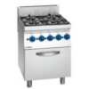 Dois modelos de 600 mm de largura com forno de aço inoxidável.