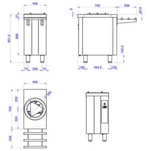 Modelos com sistema de aquecimento para pratos quentes e modelos
