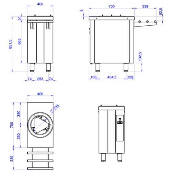 Modelos com sistema de aquecimento para pratos quentes e modelos