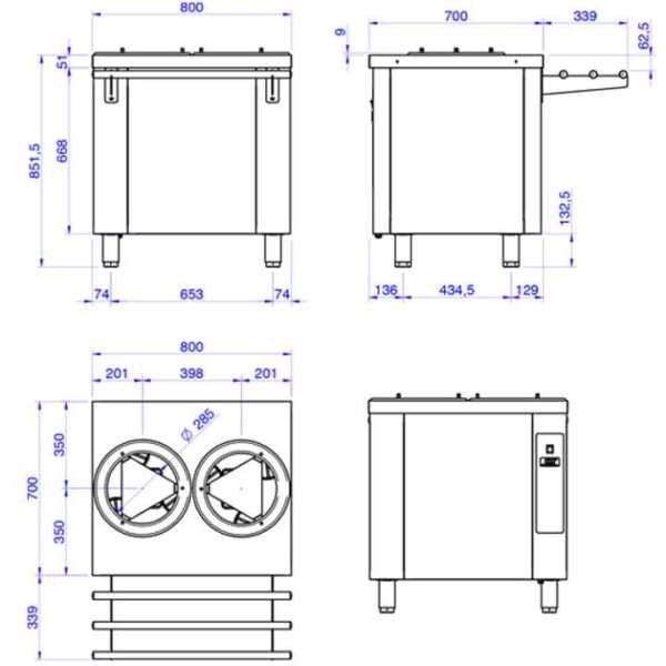 Modelos com sistema de aquecimento para pratos quentes e modelos