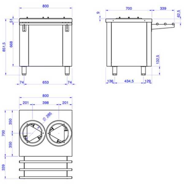 Modelos com sistema de aquecimento para pratos quentes e modelos