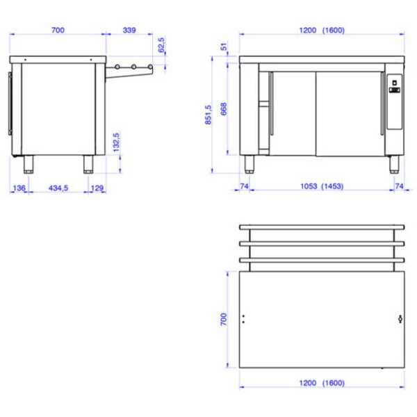 Equipadas com uma prateleira intermédia e duas portas de co