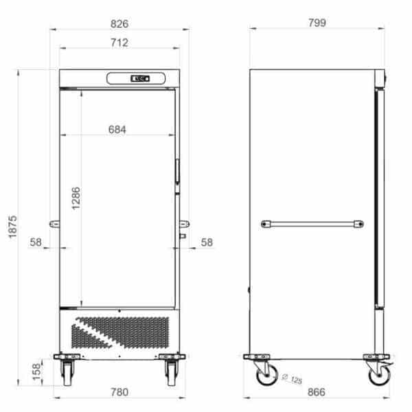 Ideal para conservar e servir alimentos frios pré-preparados.