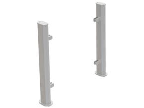 <p>Fabricados em aço inoxidável com acabamento acetinado para a colocação de vidros para proteção frontal.</p>