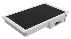 <p>Placa lisa com superfície de vidro vitrocerâmico para o serviço