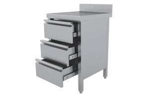 <p>Mesa com 3 gavetas